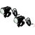 STAR SHINE U1 LED Motorycle Fog Light Bike Projector Auxillary Spot Beam Light (Black, 2Pc) For Bajaj Discover 125 St