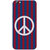 Oppo F3 Case, Peace Red Blue Strips Slim Fit Hard Case Cover/Back Cover for OPPO F3