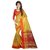 B Online Mart Yellow  Color Poly Cotton Printed Saree -BO91_S_Yellow1