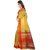 B Online Mart Yellow  Color Poly Cotton Printed Saree -BO91_S_Yellow1