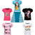Gkidz  Girls Multicolor Cotton T Shirts and Girls Cotton Skirts