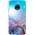 Moto G5 Plus Case, Cherry Blossom Tree Pink Blue Slim Fit Hard Case Cover/Back Cover for Motorola Moto G5 Plus