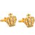SOLZ Gold Crown Cufflinks