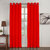 Lushomes Basic Plain Red Microfiber Door Curtains with Smooth Finish (54 x 90 inch or 140 x 230 cms, 2 Pcs)