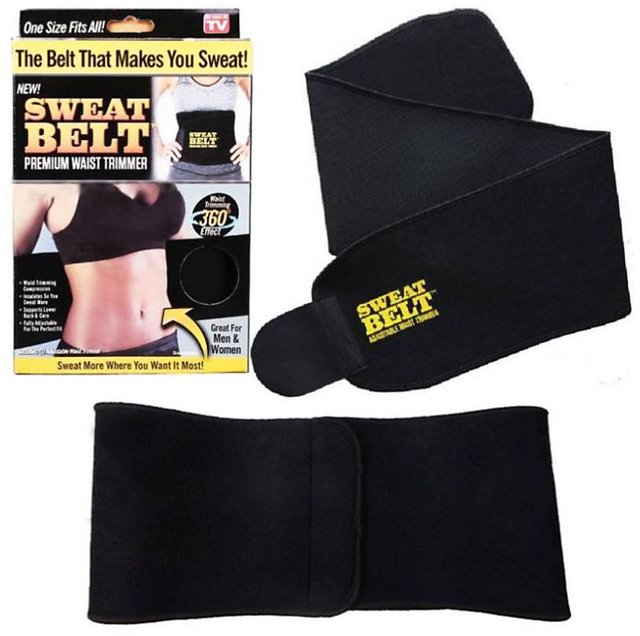Sweat Belt Black Weight Loss Hot Slimming Belt for Men and Women, For Gym,  Waist Size: Free Size at Rs 50 in New Delhi