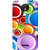 Moto C Plus Case, Multi Colour Circles White Slim Fit Hard Case Cover/Back Cover for Motorola Moto C Plus