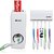 Hardhome Automatic Toothpaste Dispenser And Tooth Brush Holder Set - White