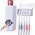 Hardhome Automatic Toothpaste Dispenser And Tooth Brush Holder Set - White