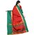 Indian Style Sarees Latest Women's REDGreen Polycotton Badge Saree with blouse (COLORS AVAILABLE)RED AANGI