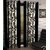 Designer Black Color Eyelet Polyester Curtain Window Length (Set of 6 Pcs) 60