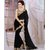 saree with designer blouse piece and bright embroidery work