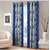 Designer Turquoise Color Eyelet Polyester Curtain Window Length (Set of 2 Pcs) 60
