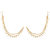 JewelMaze Zinc Alloy Gold Plated Pearl Pair of Kan Chain -AAA2321