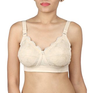 Buy MILAN TRYLO CATHERINA FULL COVERAGE STREPLESS DESIGNER DOUBLE LAYER  COTTON BRA 32D SKIN Online @ ₹589 from ShopClues