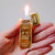 Gold Plated Gold Biscuit Type Cigarate Lighter