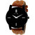 Golden Bell Original Black Dial Men's Analog Wrist Watch - GB - 852