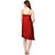Boosah Red Satin Plain Nightwear Sets - (Pack of 4)