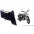 Mototrance Sporty Arc Blue White Bike Body Cover For Enfield Electra