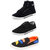 Birde Men's Combo Pack of 3 Footwear (Loafers & Sneakers)