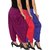 Culture the Dignity Women's Lycra Side Plated Dhoti Patiala Salwar Harem Pants Combo - C_SP_DH_B1PP1 - Blue - Pink - Purple - Pack of 3