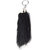 Faynci Fox Hair Black Car Rearview Mirror Hanging Ornament/Interior Wall Hanging Showpiece for good luck