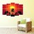 Wall Sticker Sunset Design (Cover Area :- 32 X 24 inch)