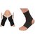 Combo Pack of High Elastic Palm Grip Support (1Pair)  Ankle Support (1Pair)
