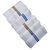 Premium Striped White Cotton Handkerchiefs-Set of 12(Pcs)