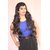 Ritzkart Womens Fashion Style Wavy Curly Long Hair Girl Full Wigs black 501L HT3