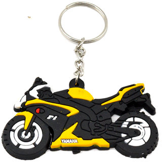 Buy Faynci Yamaha F1 Bike Logo Silicone Yellow Black White Key Chain Online Get 52 Off