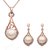 RM Jewellers 92.5 Sterling Silver American Diamond Stylish Pearl Pendant Set For Women ( RMJPS8883 )