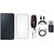 Moto G5 ( XT1677 ) Leather Cover with Memory Card Reader, Silicon Back Cover, Digital Watch, Earphones, USB Cable and AUX Cable