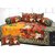 Attractivehomes Beautiful Jaipuri Print Diwan Set Includes 1 Single Bedsheet With 5 Cushion Covers  2 Bolster Covers
