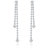 Oviya Rhodium Plated Dazzling Array Earrings With Crystal For Women