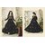 Ethnic Empire Designer Beautiful Black Flower Printed Long Anarkali Suit for women  girls