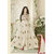 Ethnic Empire Designer Beautiful Off White Flower Printed Long Anarkali Suit for women  girls