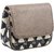 TARUSA Brown Faux Leather Printed Sling Bag For Women