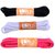 Lify Sports/ Athletic / Sneaker Shoe lace (Shoelace)-Oval Shape/ Half Round- 6MM Thick- 115CM/ 45'' Long- Black, White  Hot Pink) - 3Pair