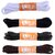 Lify Sports/ Athletic / Sneaker Shoe lace (Shoelace)-Oval Shape/ Half Round- 6MM Thick- 115CM/ 45'' Long- White, Black, Gray  Chocolate (Dark Brown) - 4Pair