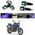 AutoStark Motorcycle Handlebar Turn Signal Grip Bar Blue Led Light Indicator For Suzuki Gixxer