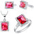 RM Jewellers 92.5 Sterling Silver American Diamond Fabulous Pendant Set For Women ( RMJPS88814 )