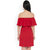 Aashish Garments - Red Off Shoulder Ruffle Dress
