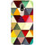 Moto M Case, Medium triangle design Slim Fit Hard Case Cover/Back Cover for Motorola Moto M