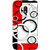 Moto E3 Power Case, Moto E3 Case, Circles White Red Black Slim Fit Hard Case Cover/Back Cover for Motorola Moto E 3rd Gen/Moto E3 Power