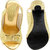 Vaniya shoes Women's Gold Cone Heels