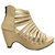 Vaniya shoes Women's Cream Cone Heels