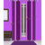 Famekart Royal Dark Purple Shade Stripped Pattern Design Window  Door Curtain (Pack of 2 Piece 7 Feet Curtain)
