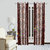 Famekart Supremo Brown Artistic Tree Design Window  Door Curtain (Pack of 2  Piece 7 Feet Curtains)