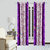 Famekart Supremo Purple Artistic Tree Design Window  Door Curtain (Pack of 2  Piece 7 Feet Curtains)