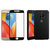 Motorola Moto E4 Plus Black Back Case Cover And Black Tempered Glass Combo